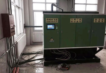 陕西省榆林市靖边县山水水泥有限公司2台电磁热水锅炉取暖